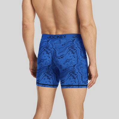 Jockey Generation Men's Microfiber Stretch 3pk Boxer Briefs - Blue S