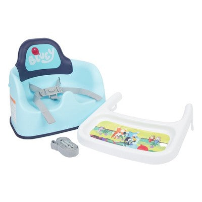 The First Years Bluey Mealtime Booster Seat - Toddler Feeding Seat - Blue/White