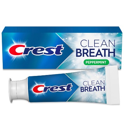 Crest Clean Breath Toothpaste - Peppermint - 2.5oz