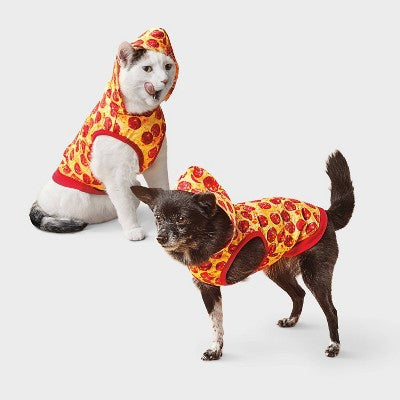 Pizza Dog and Cat Hoodie - Boots & Barkley S