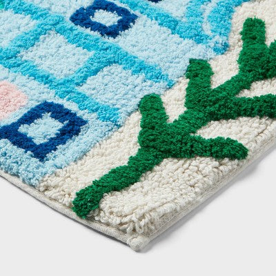 17"x24" Christmas Winter Village Scene Bath Rug - Wondershop