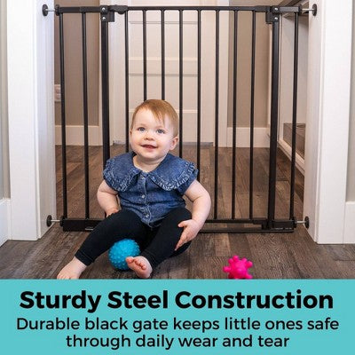 Toddleroo by North States StepSafe Auto Close Baby Gate 38" - Black (LOCAL PICKUP ONLY)