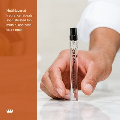 Cremo Cologne - Spice & Black Vanilla - 0.33 fl oz: Travel Spray, 1-Pack