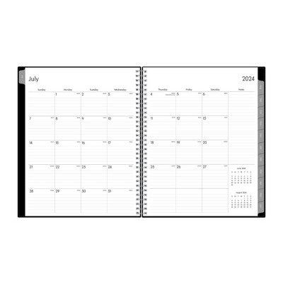 Blue Sky 2024-25 Weekly/Monthly Planner 11"x8.5" Wirebound Black