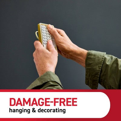 Command Extra Large Satin Brass Triple Hook