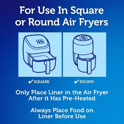 Reynolds Kitchens Unbleached Parchment Air Fryer Liners - 30ct/16.875sq ft