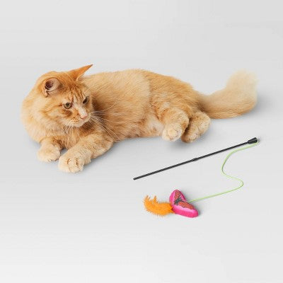 Halloween Retro Bat Wand Cat Toy - Hyde & EEK! Boutique Purple
