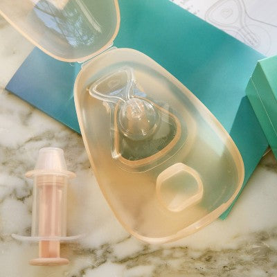 Munchkin Flow Nipple Shield + With See-Thru Channel to Watch Milk Flow 24mm