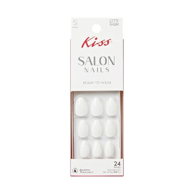 KISS Nails Salon Press-On Fake Nails - Short Almond - In The Air - 25ct