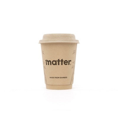 Matter Compostable Hot Disposable Cup with Lid - 12oz/10ct