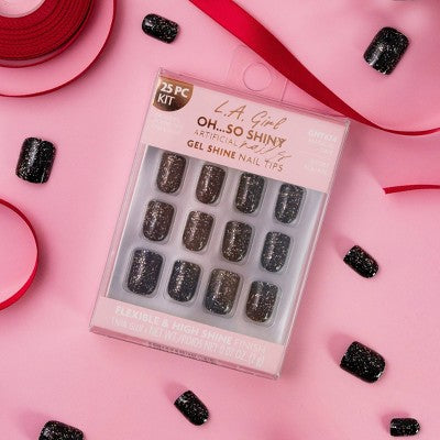 L.A. Girl Oh So Shiny Fake Nails - Magical Time - 25ct