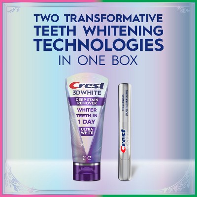 Crest Wicked Deep Stain Remover Toothpaste and 3D Whitening Pen EXP 4/27
