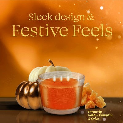 Glade 3 Wick Candle - Pumpkin & Ginger - 6.8oz