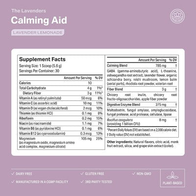 Proper The Lavenders Calming Aid Dietary Supplement Powder - 5.92oz: Greens and Superfood Supplements, Lemonade Flavor