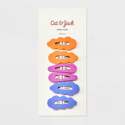 Large Soft Touch Covered Snap Clips - 6pc - Cat & Jack