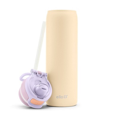 Ello Pop and Fill 22oz Stainless Steel Water Bottle Peach