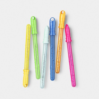 6pk 4oz Bubble Wands Bubble Toy - Sun Squad