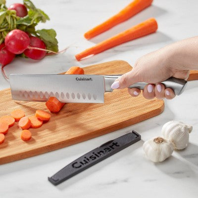 Cuisinart Classic Stainless Steel 7" Nakiri/Vegetable Cleaver Knife with Blade Guard