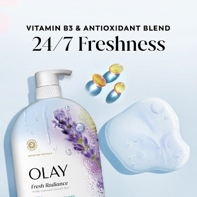 Olay Fresh Radiance Vitamin B3 and Antioxidant Blend Body Wash - Birch Water and Lavender - 35 fl oz