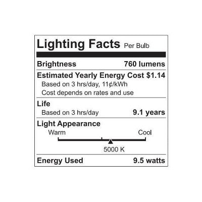 GE 4pk 9.5W 60W Equivalent Basic LED Light Bulbs Daylight