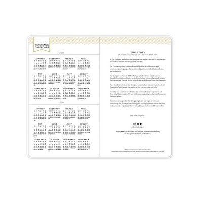Blue Sky Day Designer 2026-2027 Monthly Planning Calendar 3.625"x6.125" Marjorie Floral Clear