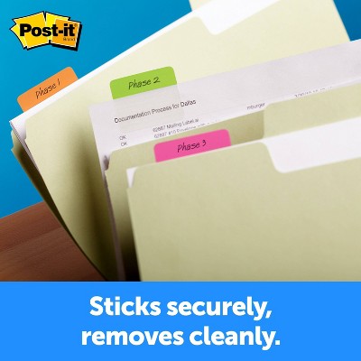 Post-it 30ct 2" Filing Tabs - 5 Assorted Colors