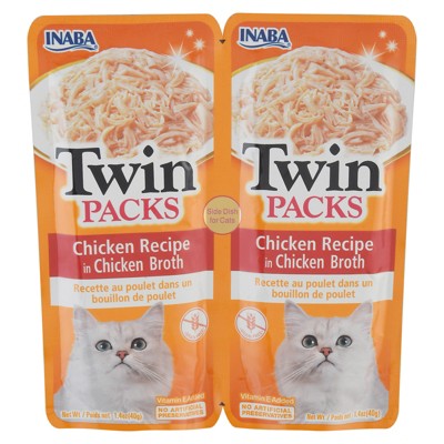 Inaba Chicken Recipe in Chicken Broth Cat Food Twin Pack