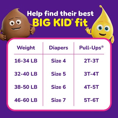 Pull-Ups Girls' Potty Disposable Training Pants - Size 3T-4T - 66ct