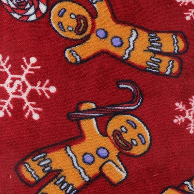 Men's Shrek Gingerbread Man Holiday Lounge Fleece Pant Red XXL