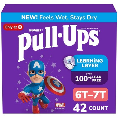 Pull-Ups Learning Designs Boys' Disposable Training Pants - Size 6T-7T - 42ct