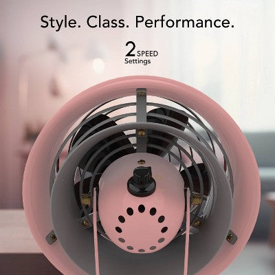 Vornado VFAN Mini Classic Personal Vintage Air Circulator Fan Terra Rose