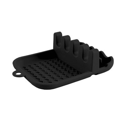 Cook With Color Silicone Utensil Rest Gray