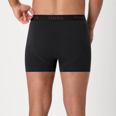 Hanes Men's 3pk Boxer Briefs - Black/Gray L