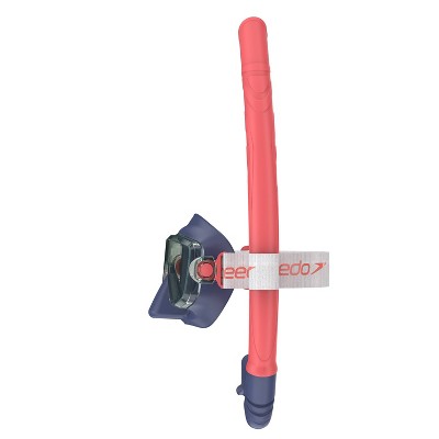 Speedo Junior Travel Mask and Snorkel Set - Blue/Grey/Coral: Speedo Goggles Ages 6-14