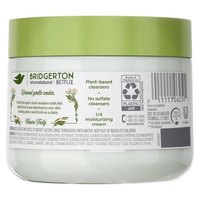 3 PACK Dove Beauty Bridgerton Body Scrub Love & Meadows Bergamot & Wildflowers