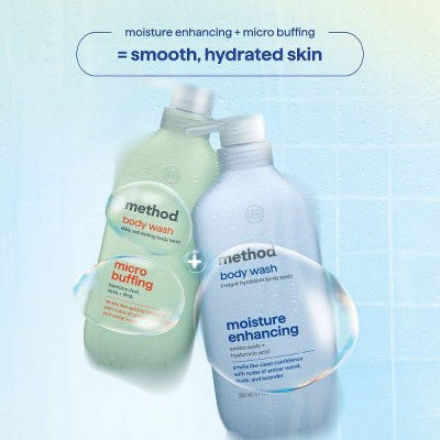 Method Moisture Enhancing Men's Body Wash Tonic with Amino and Hyaluronic Acids - Amber Wood, Musk and Lavender - 17 fl oz