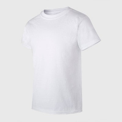 Hanes Boys' 5pk + 1 Crew Top T-shirts - White M