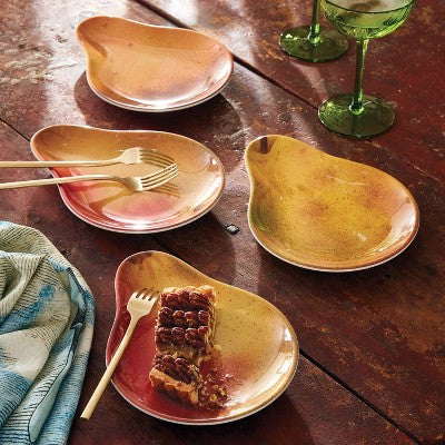 4pk 9"x7" Melamine Pear Shaped Dessert Plates - John Derian for Target