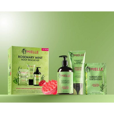 Mielle Organics Rosemary Mint Thickening Hair Treatment Cream Gift Set - 19.75oz/4pk