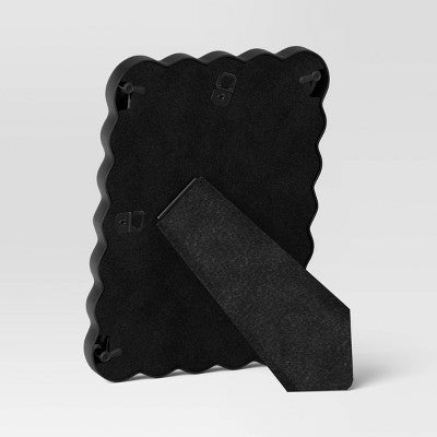 5"x7" Wavy Shape Picture Frame Black - Room Essentials
