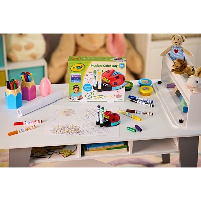 Crayola Musical Bug Drawing and Coloring Kit: Art & Craft Activity for 2 Years & Up, Includes Paper & Markers