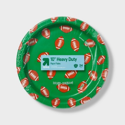 Disposable Dinnerware Paper Plates 10" - Football - 24ct - up&up
