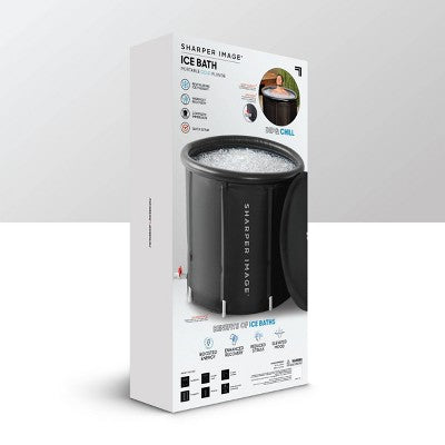 Sharper Image Ice Bath Portable Cold Plunge Revitalizing Ice Therapy Workout Recovery - Black (LOCAL PICKUP ONLY)