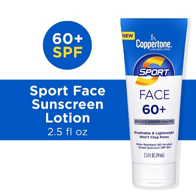 Coppertone Sport Face Lotion - SPF 60+ - 2.5 fl oz
