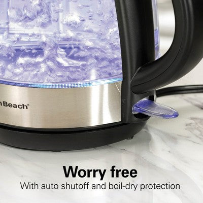 Hamilton Beach 1.2L Glass Kettle