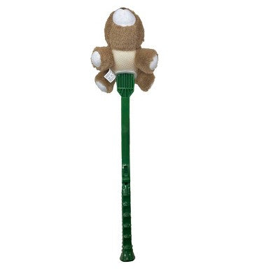 Flingerz Pet Furry Squirrel with Launcher Plush Dog Toy