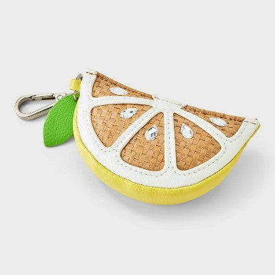 Girls' Lemon Bag Charm - art class Yellow