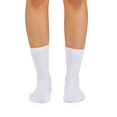 Women's Fruit of the Loom Cotton Comfort 3pk Crew Socks - White 4-10: Midweight, Cotton Blend, Machine Washable