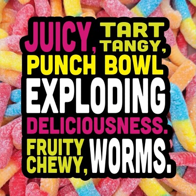 Trolli Sour Brite Crawlers Fruit punch Gummies Candy - 7.2oz