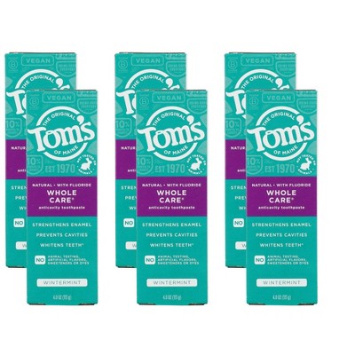 Tom's of Maine Wintermint Whole Care Anticavity Toothpaste -4OZ SINGLE